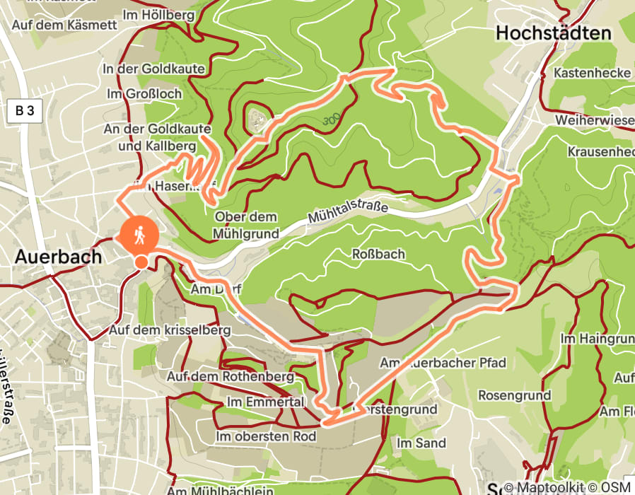 Karte der Tour