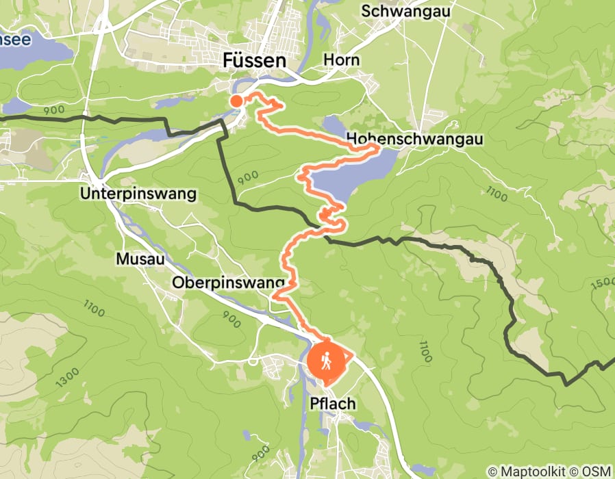 Karte der Tour