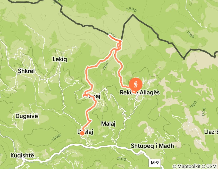 Karte der Tour