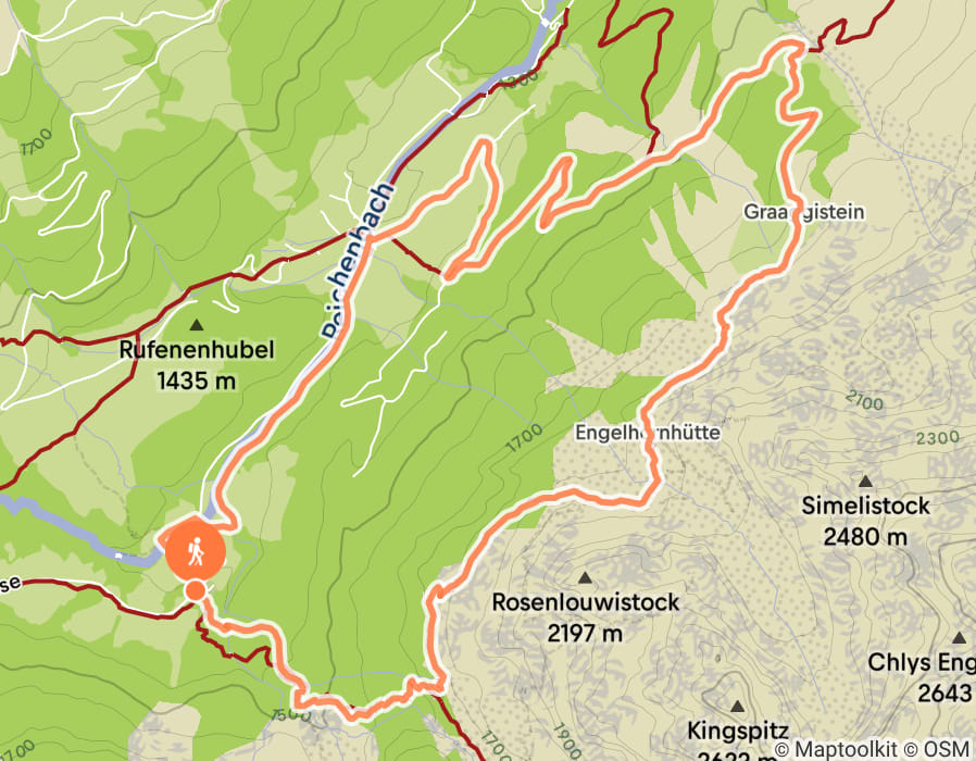 Karte der Tour