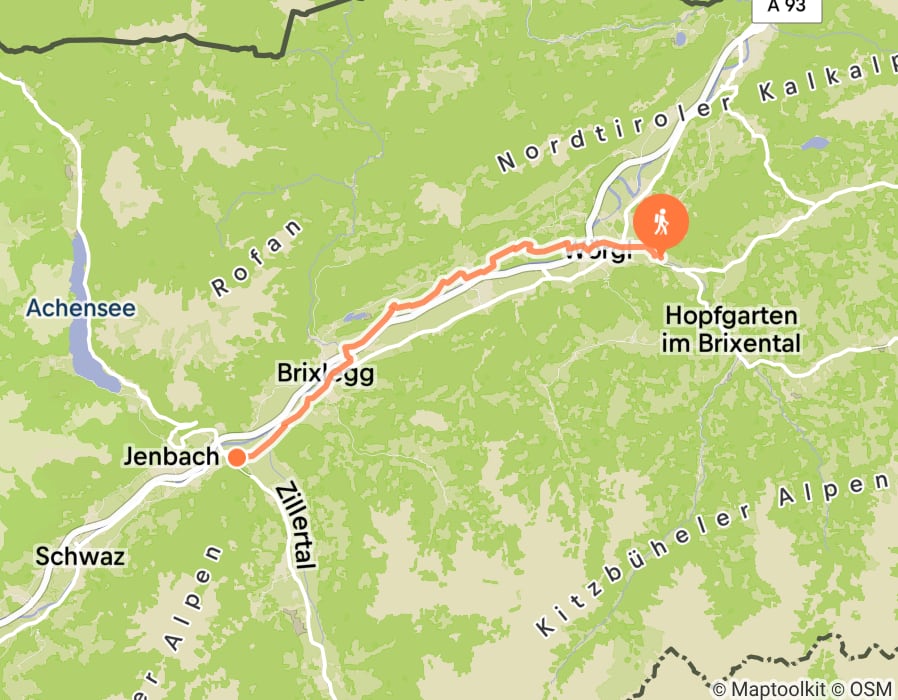 Karte der Tour