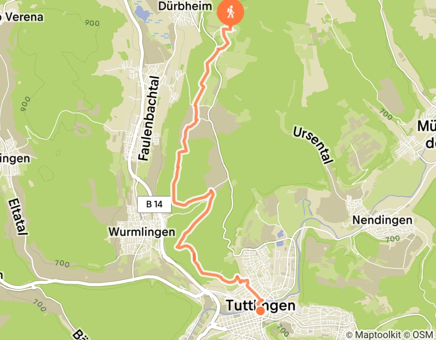 Karte der Tour