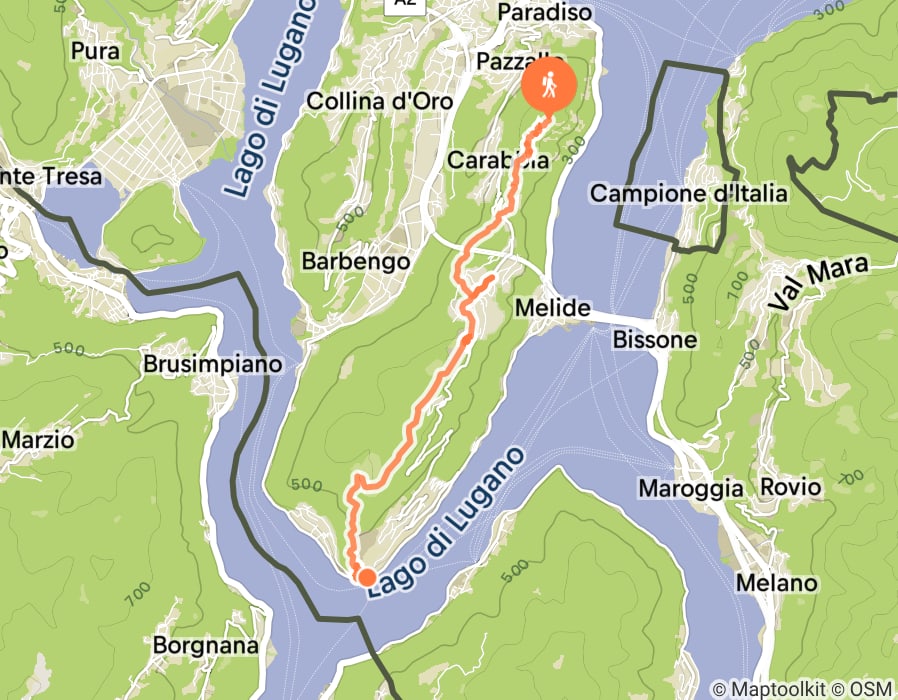 Karte der Tour