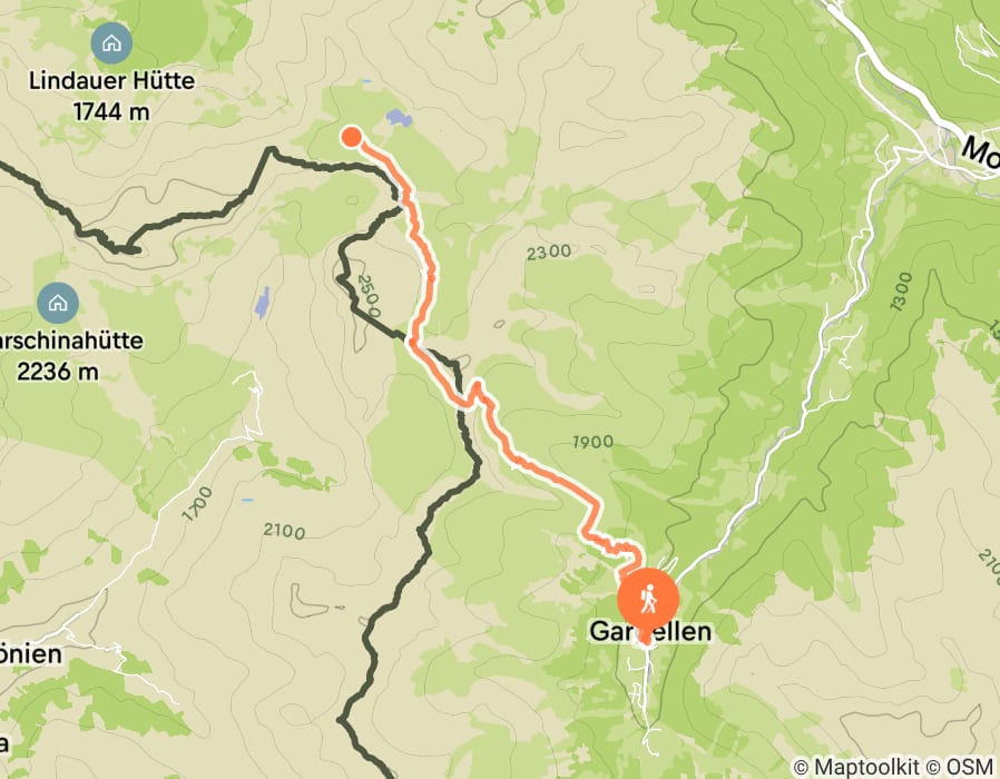 Karte der Tour