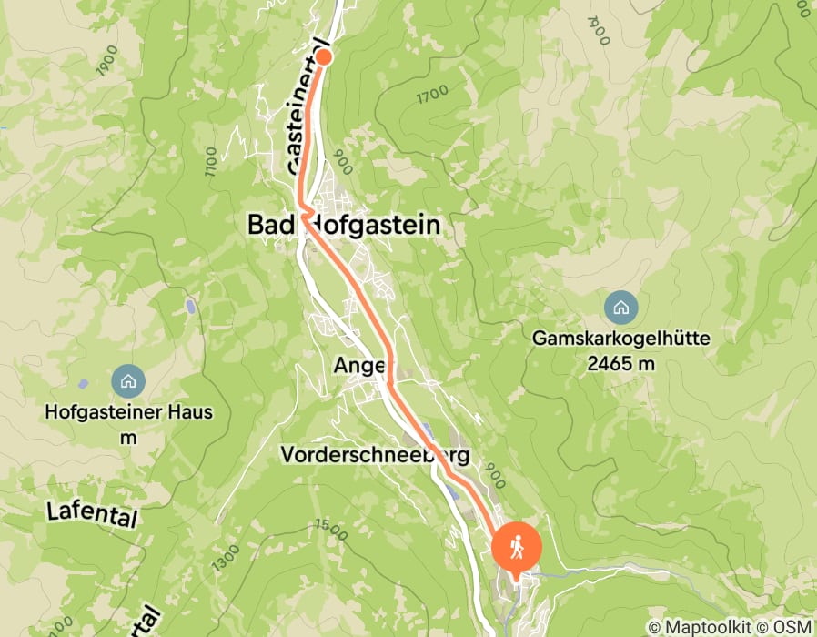 Karte der Tour