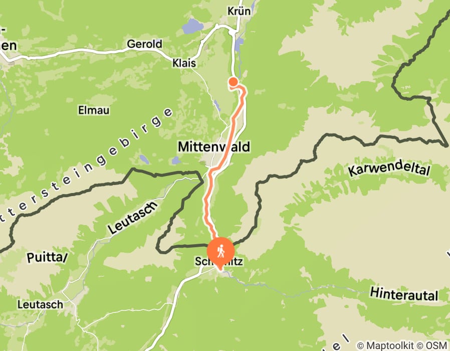 Karte der Tour