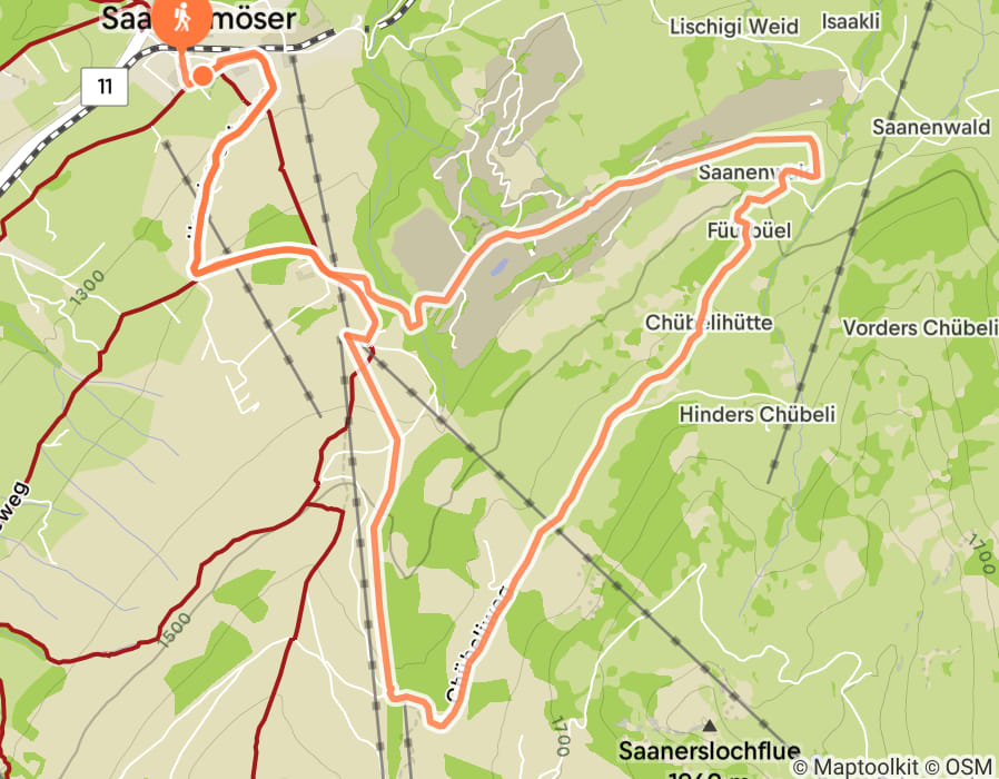 Karte der Tour