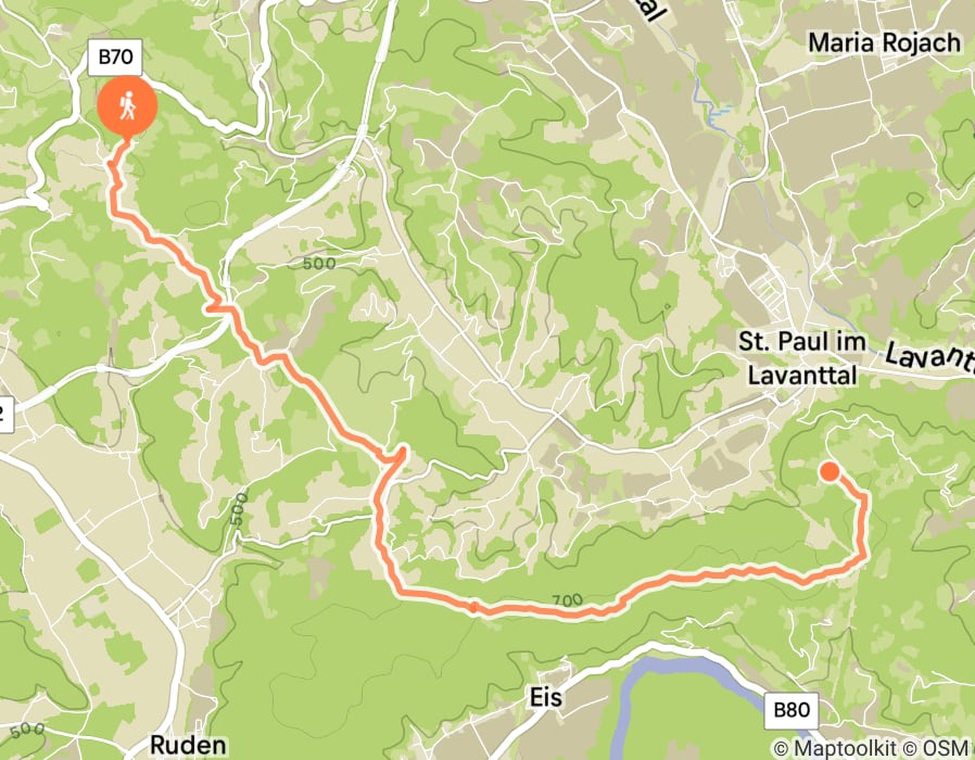Karte der Tour