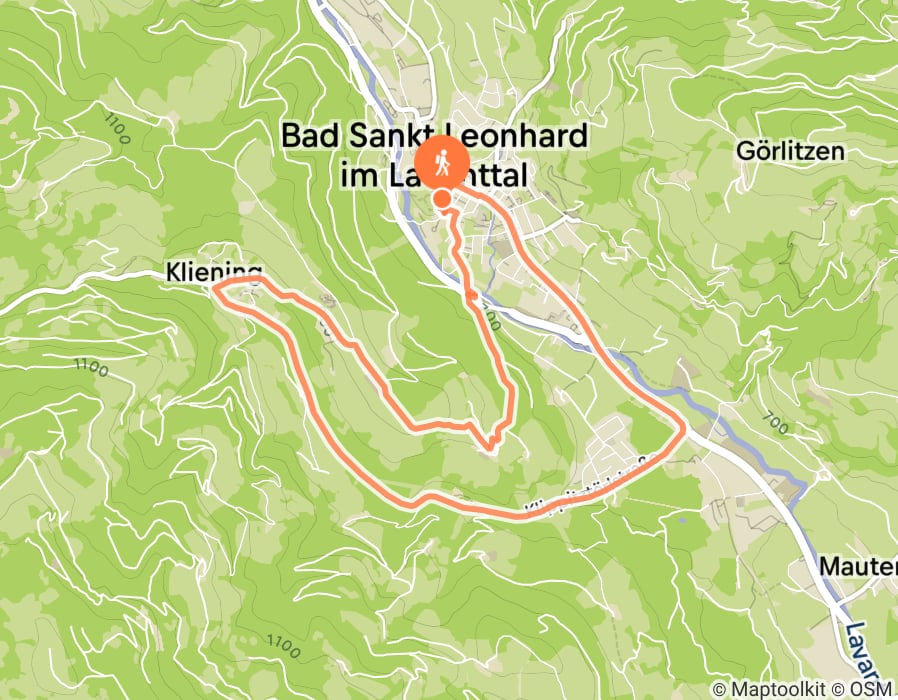 Karte der Tour