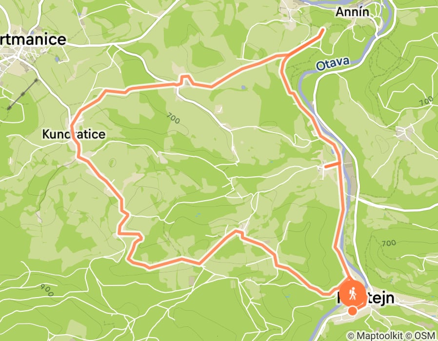 Karte der Tour