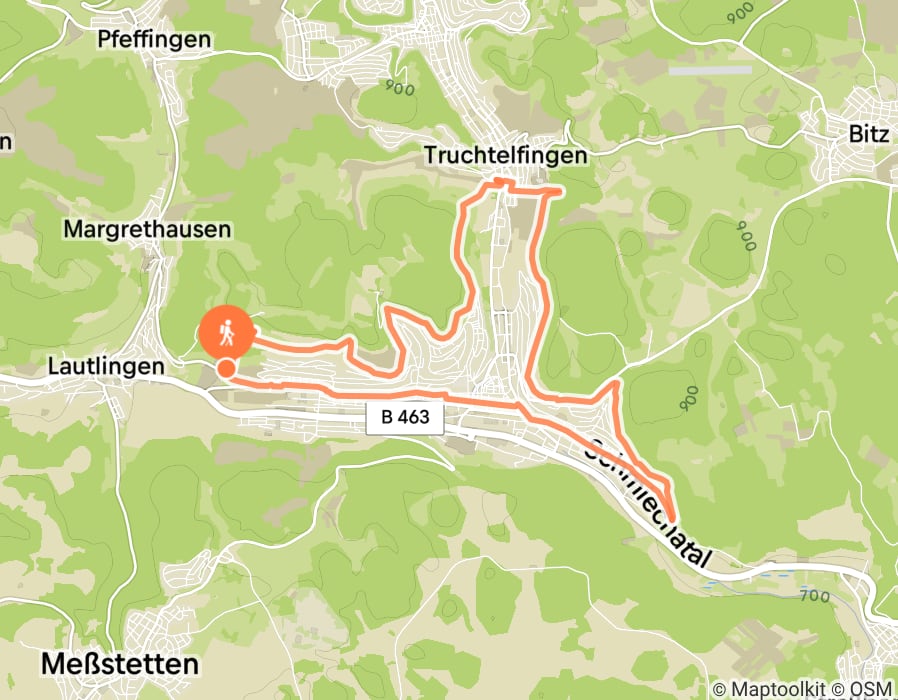 Karte der Tour