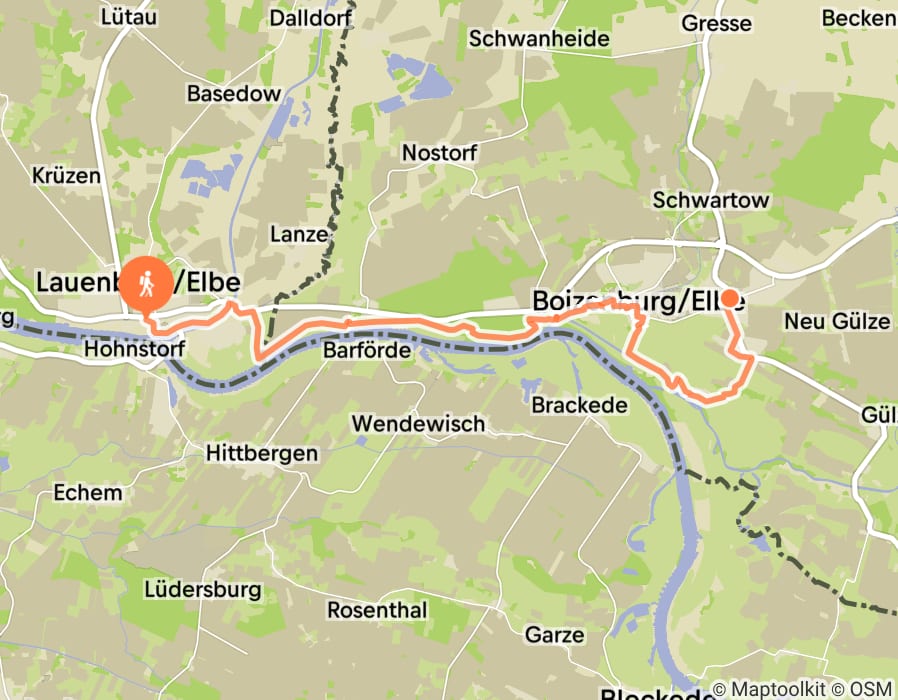 Karte der Tour