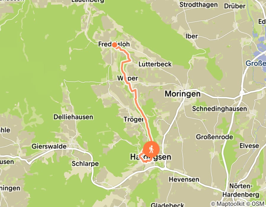 Karte der Tour