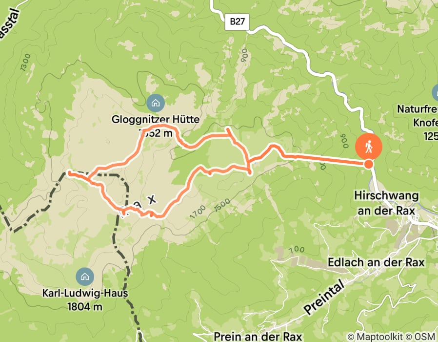 Karte der Tour