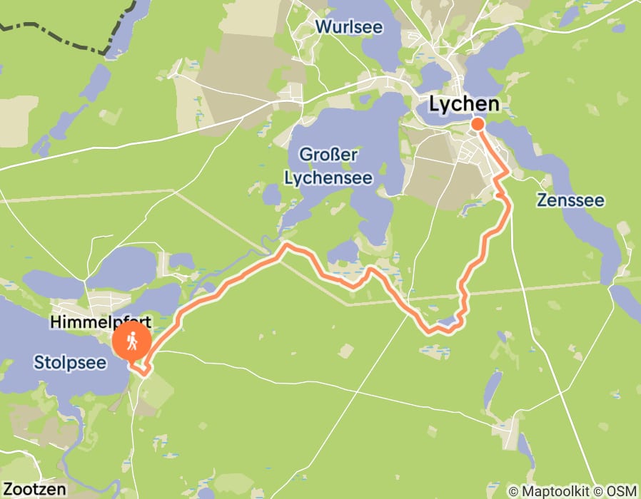 Karte der Tour