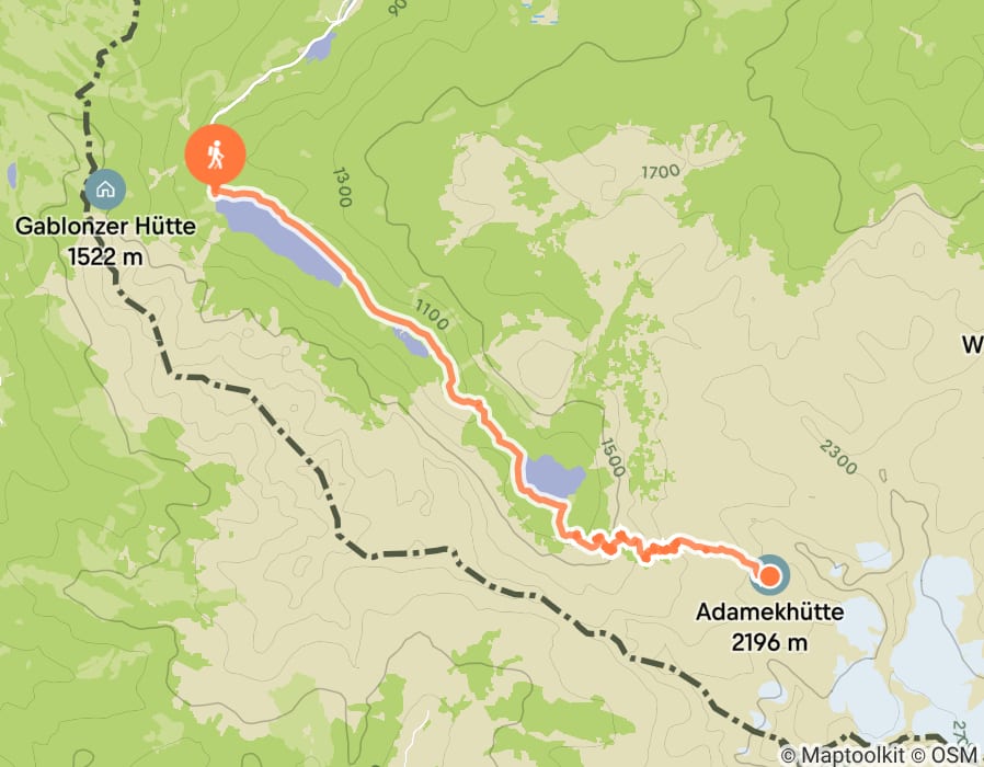 Karte der Tour