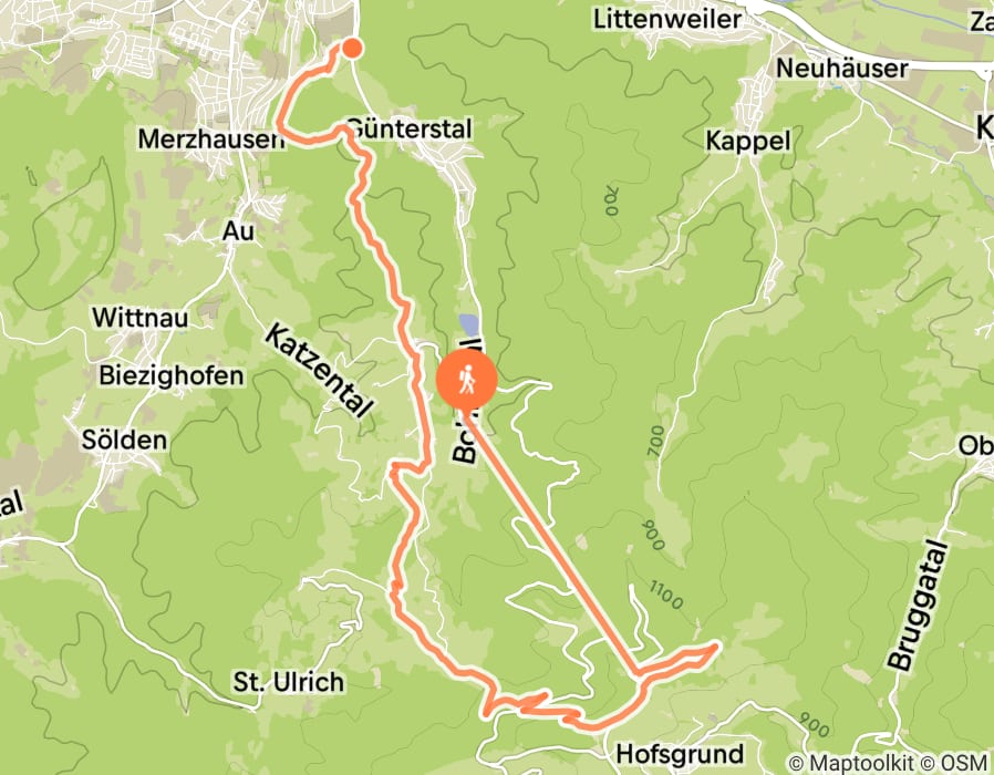 Karte der Tour