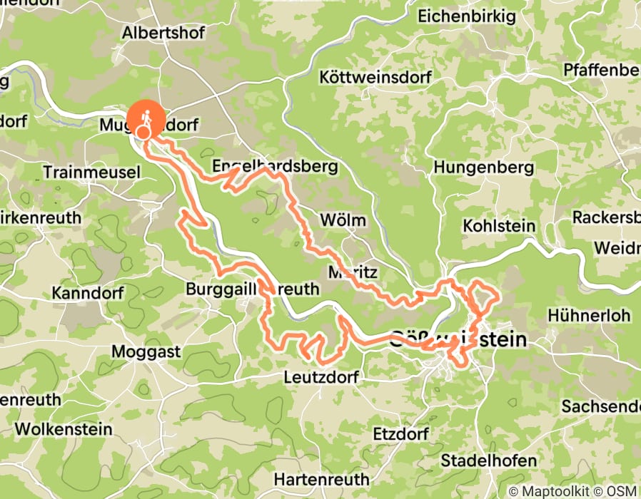 Karte der Tour