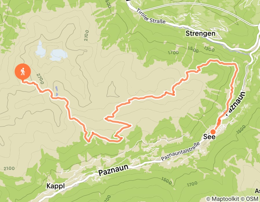 Karte der Tour