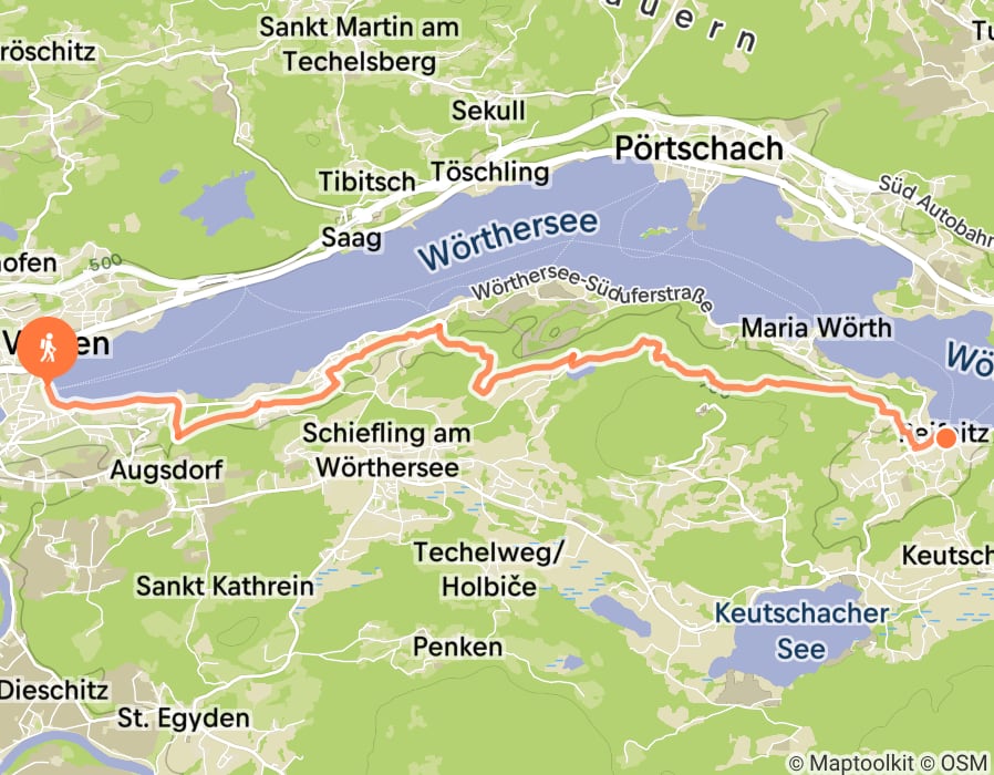 Karte der Tour