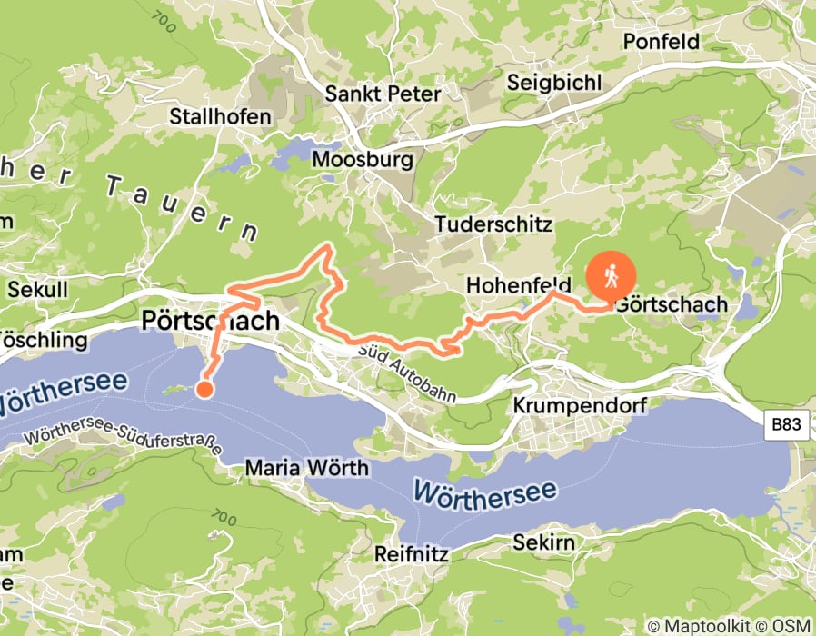 Karte der Tour