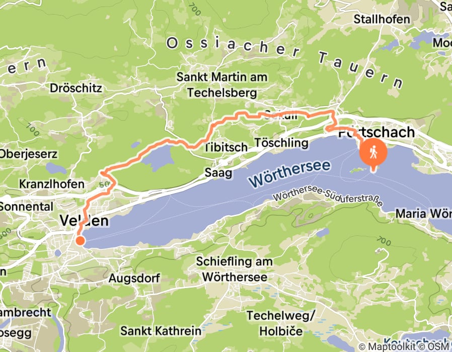 Karte der Tour
