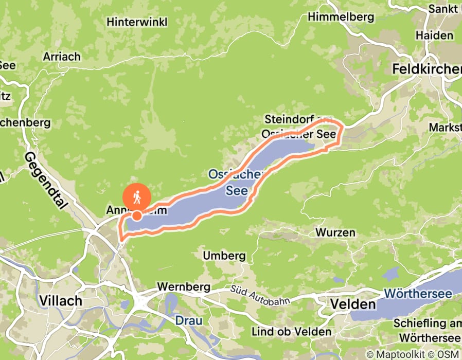 Karte der Tour