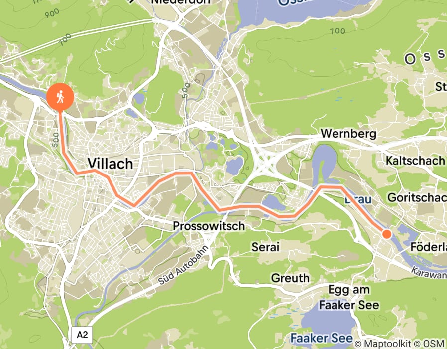 Karte der Tour