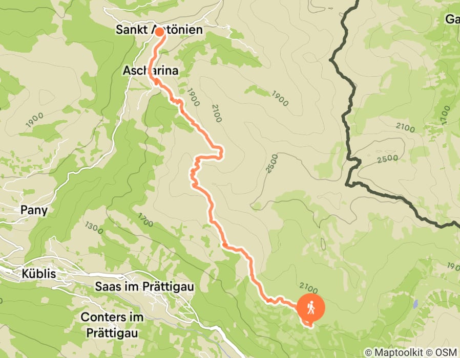 Karte der Tour
