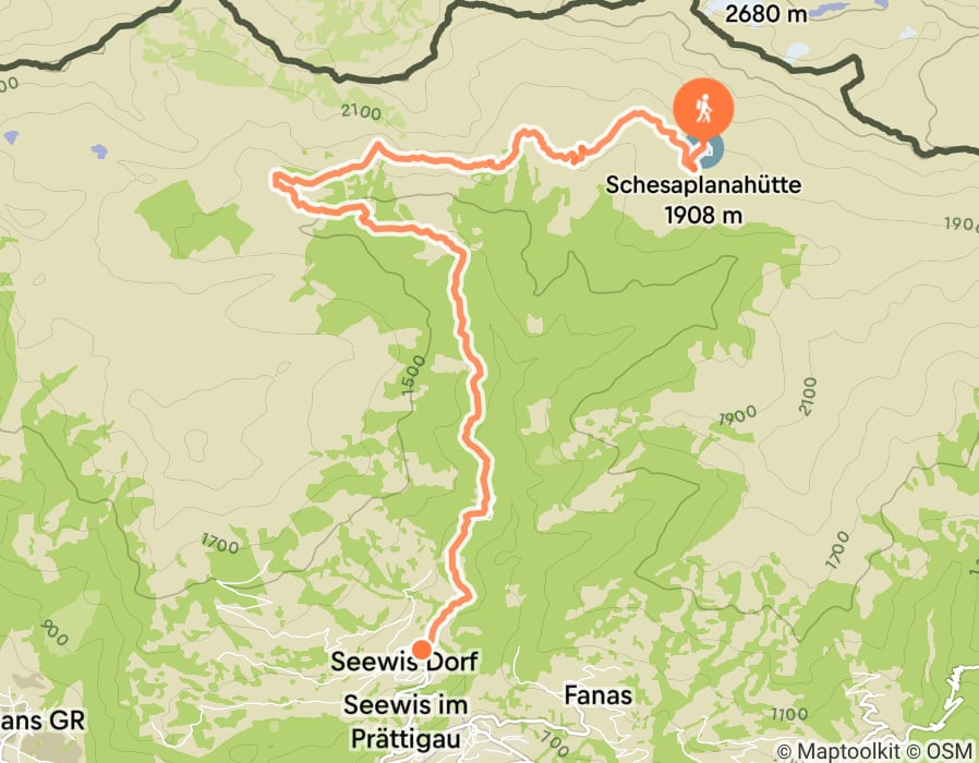 Karte der Tour