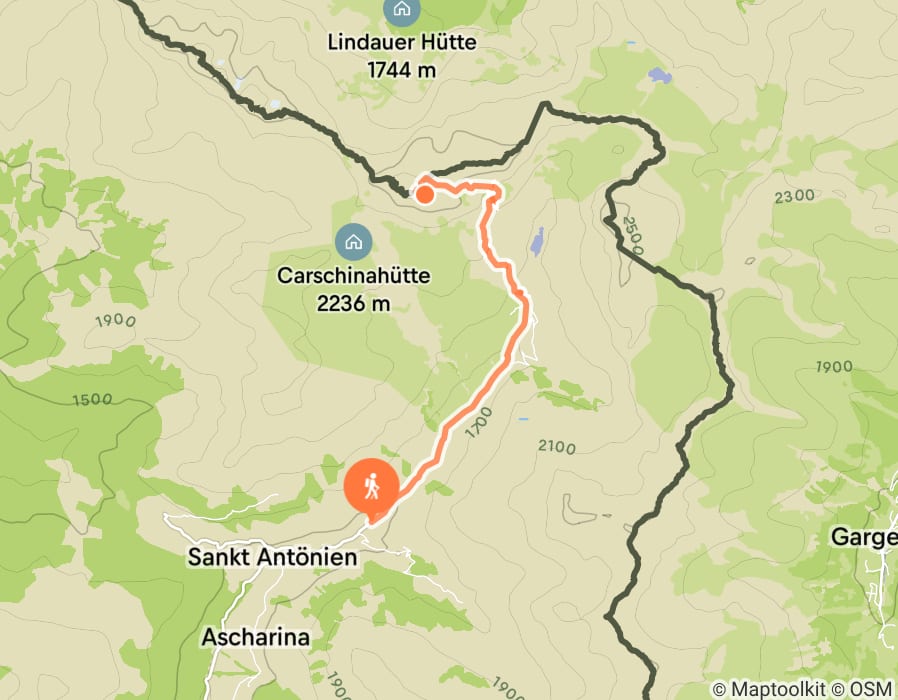 Karte der Tour