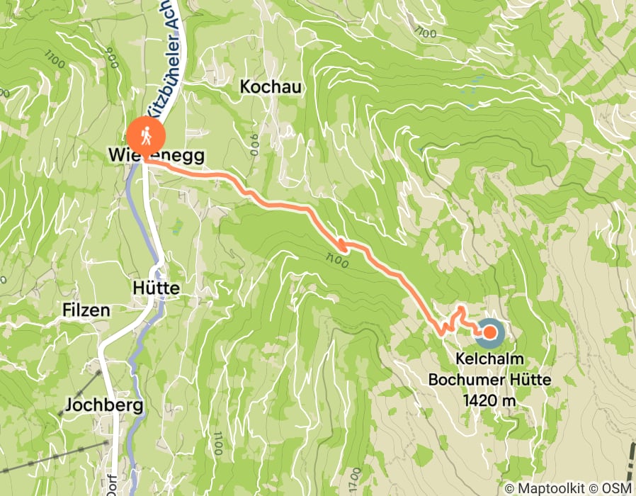 Karte der Tour