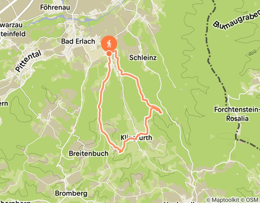 Karte der Tour