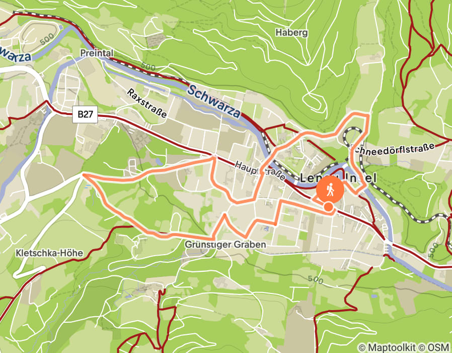 Karte der Tour