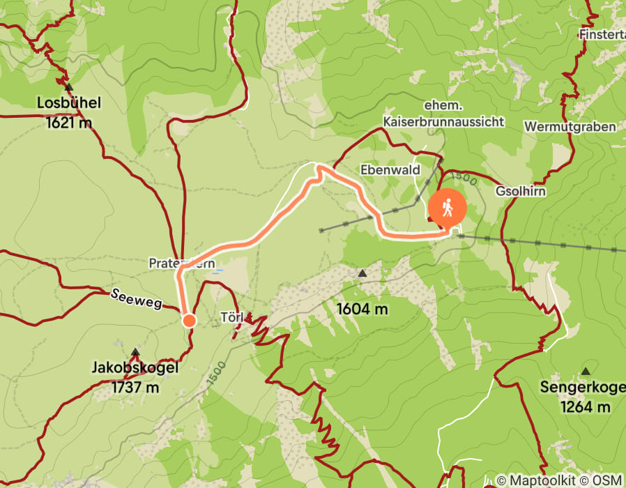 Karte der Tour