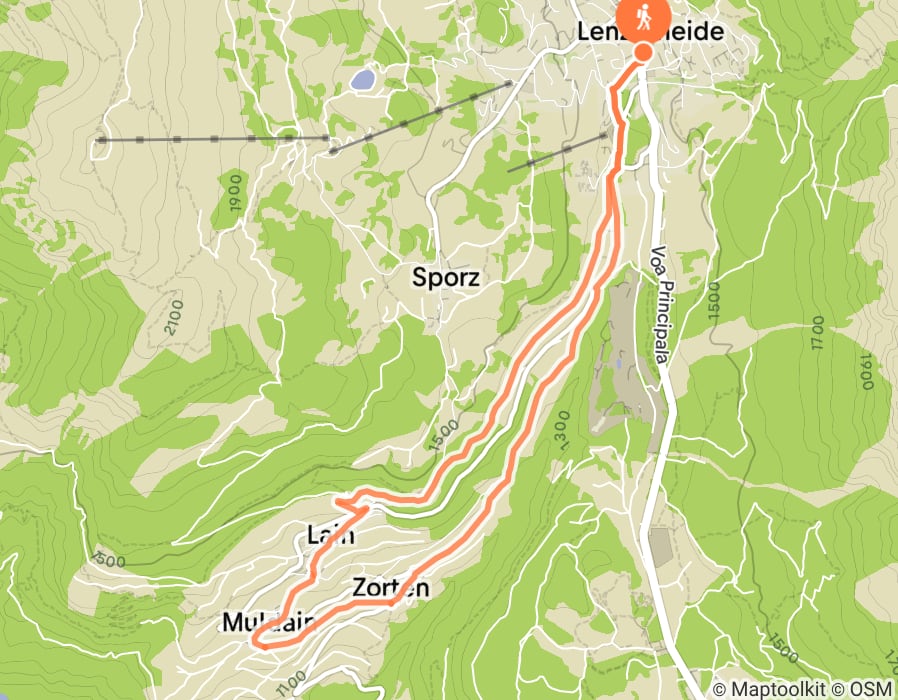 Karte der Tour