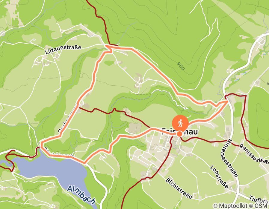 Karte der Tour