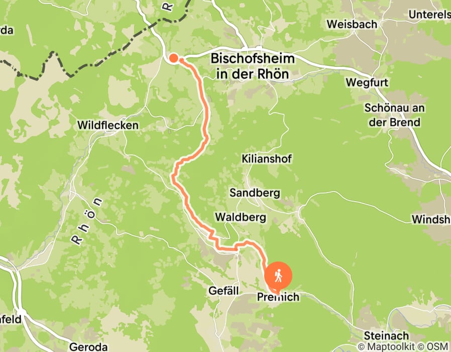 Karte der Tour