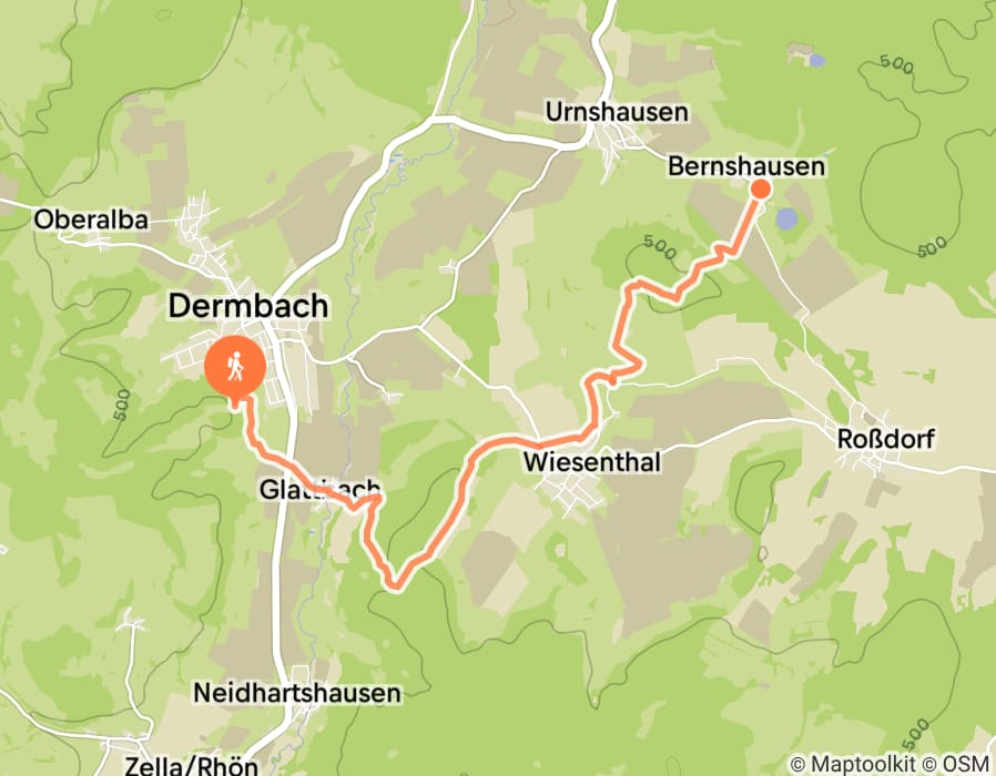 Karte der Tour