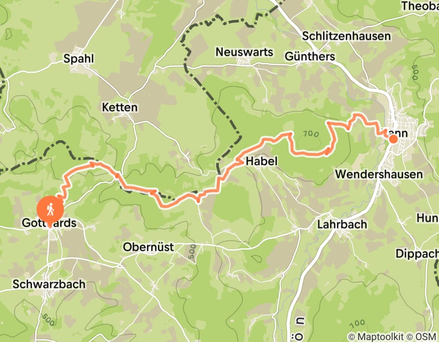 Karte der Tour