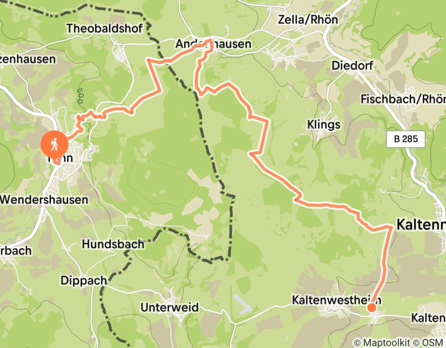 Karte der Tour