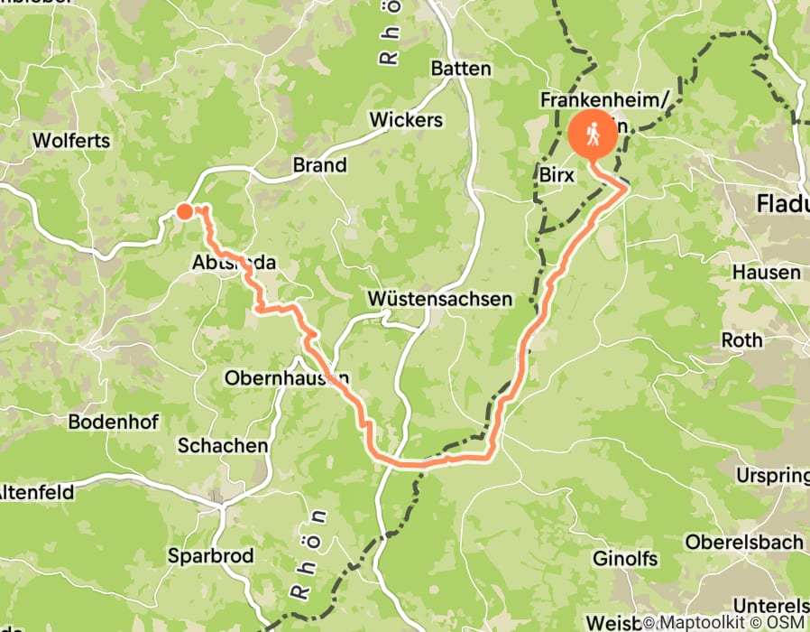 Karte der Tour