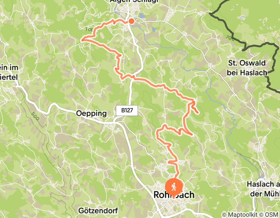 Karte der Tour
