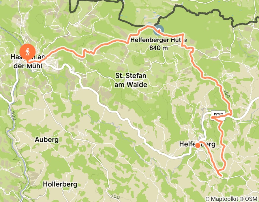 Karte der Tour