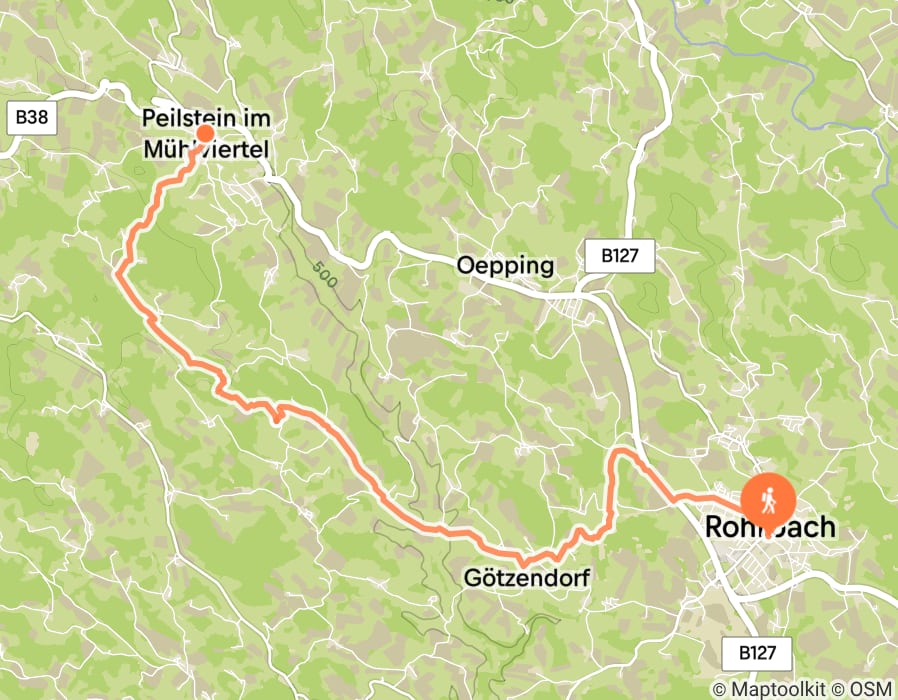 Karte der Tour