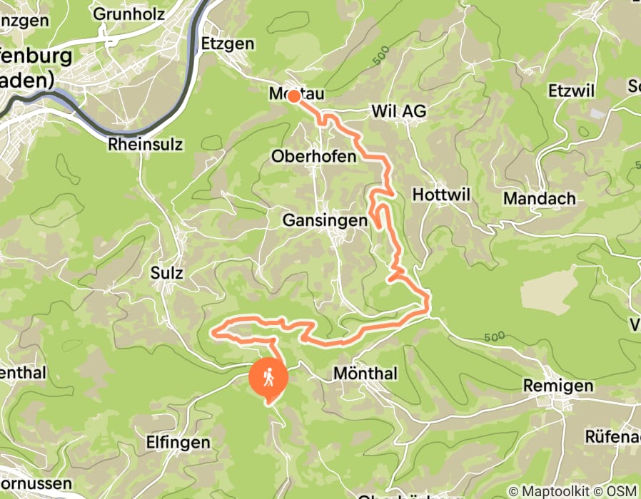 Karte der Tour