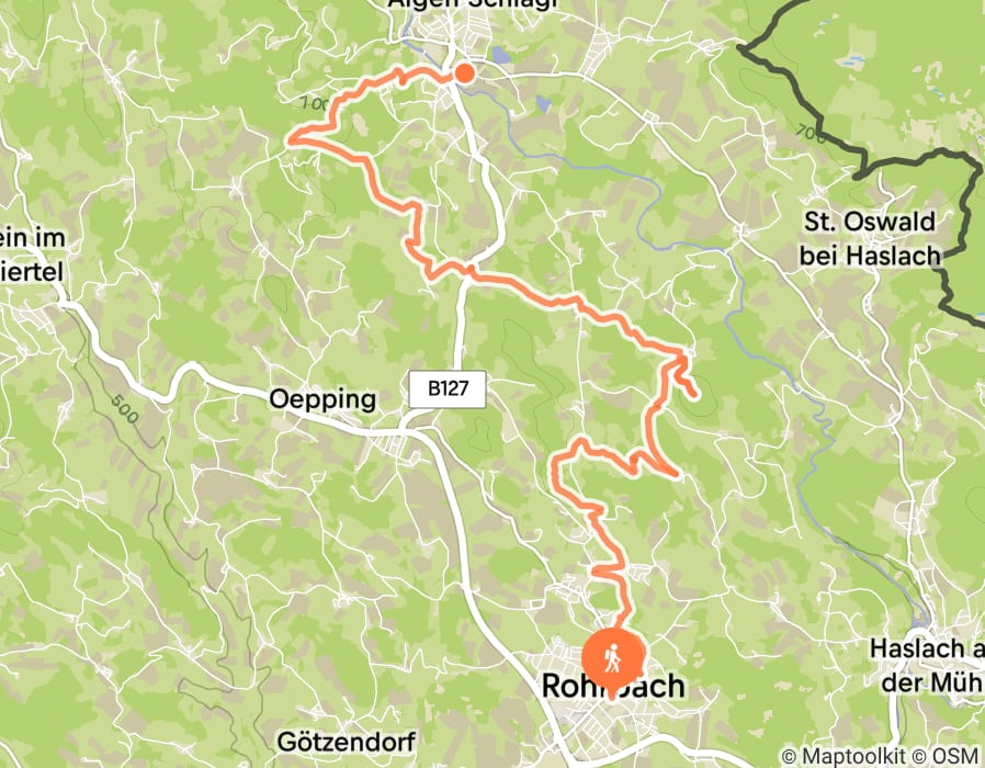 Karte der Tour