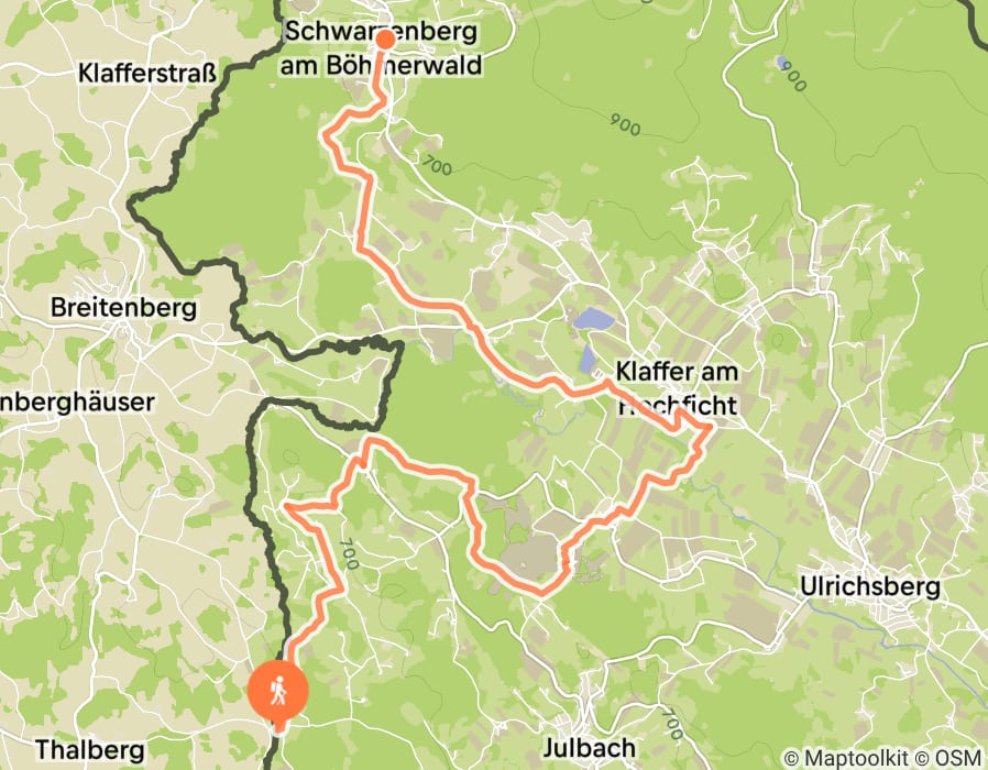 Karte der Tour