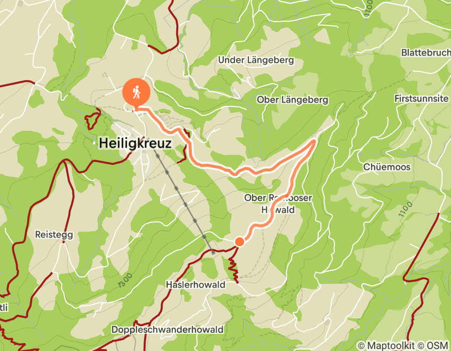 Karte der Tour