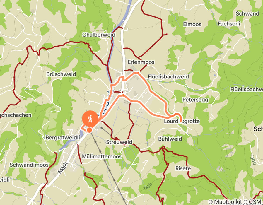 Karte der Tour